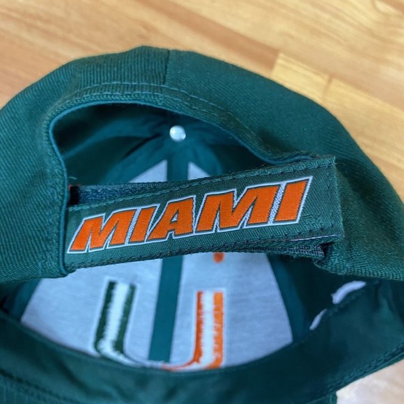 Miami Hurricanes ACC Hat Cap Big Logo Adjustable EUC - Picture 4 of 9